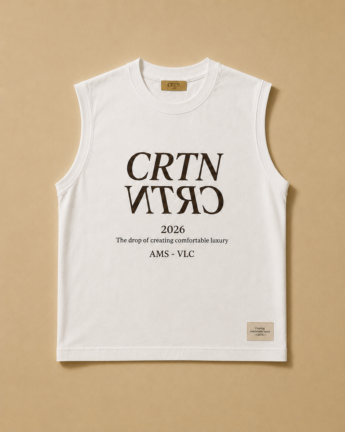 The Core Oversized Tank — White